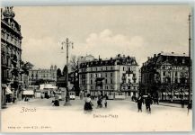 Zürich Straßenbahnen am Bellevue Platz