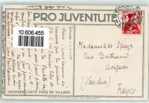 1915 sign. Ernst.E Schlatter Vacherie Lintz Pres De Villars