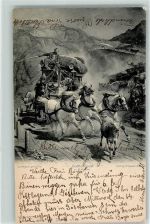 1905 Gotthardpost Kühe sign. v.R.Kuller