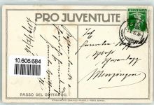 1910 sign. Moos Passo del Gottardo Pferde
