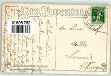 Basel Bâle Alte Rheinbrücke sign. Maria LaRoche Pro Juventute Schweiz 1917 Künstlerkarte