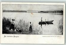 Ringgenberg BE 1901 Ruderboot auf dem Burgsee