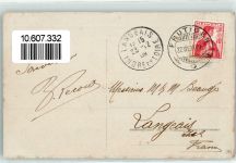 Frutigen 1909 Winterlandschaft Ort lt. Stempel