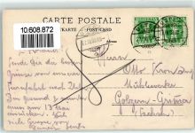 8610 Uster 1908 Gebrauchsspuren Schloss Kirche