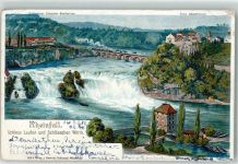 8212 Neuhausen am Rheinfall Gebrauchsspuren Schloss Laufen Schlösschen Wörth