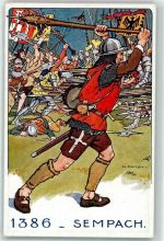 6204 Sempach 1386 - Der Schweizer Soldat im Laufe der Jahrhunderte Soldaten mit Speeren