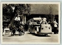 Zürich 1939 Schweizerische Landesausstellung Elektrobahn Pony Droschke