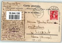 Blonay 1908 Hotel des Handéres Ort lt. Stempel