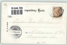 8212 Neuhausen am Rheinfall 1898 Lithographie Mondschein Eisenbahn Ruderboot