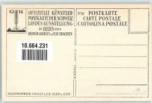 Bern 1914 Landesausstellung Ungleiches Paar Frau in Berner Tracht sign. R.Münger Offizielle Künstlerpostkarte No.16
