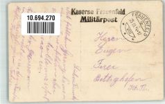 8500 Frauenfeld 1924 Foto AK Uniform Kaserne Ort lt. Stempel