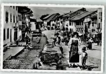 1663 Gruyères 1954 Foto AK Tracht