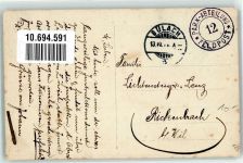 Bülach Uniform Feldpost Park-Abteilung Ort lt. Stempel