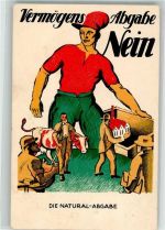 Gebrauchsspuren Vermögensabgabe Nein Lithographie