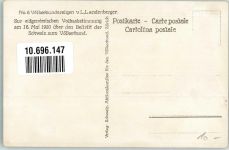 Gebrauchsspuren Tracht Völkerbund Volskabstimmung Lithographie