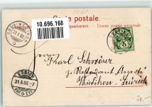 Wetzikon ZH 1900 Schweizermarken Lithographie