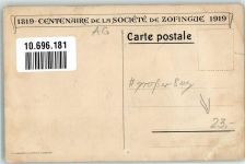 Zofingen 1919 100-jähriges Bestehen der Zofinger Gesellschaft Lithographie