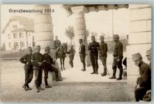 1914 Foto AK Grenze Wache Uniform Waffen Feldpost Bataillon Nr. 69