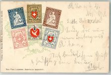 8590 Romanshorn Lithographie Alte Schweizermarken Ort lt. Stempel