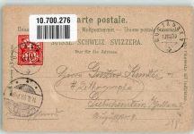 Guttannen 1899 Jungfrau Alpenglühn Berner Oberland Ort lt. Stempel