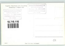 8842 Unteriberg Foto AK Kirche Kapelle Käsernalp Hüttenstempel Drusberghütte