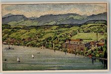 8802 Kilchberg ZH Gebrauchsspuren Künstlersteindruck