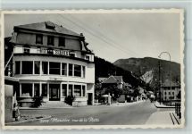 Moutier 1951 Hotel Suisse, rue de la Poste, gute Erhaltung AK