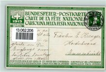 Flüchtlinge u. Helvetia - 1915 - gute Erhaltung