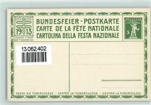 Gegen TBC - sign Bächliger 1913 AK Gute Erhaltung