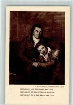 Pestallozzi und sein Enkel Gottlieb 1914 AK Bundesfeier / Pro Patria Schweiz