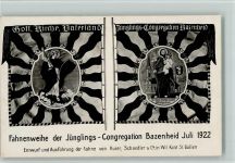 9602 Bazenheid - Gott, Kirche, Vaterland - Fahnenweihe der Jünglings-Congretation 1922 Religion