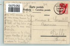 Leubringen 1910 Souvenir de I`Hotel des trois Sapins,Sous les bois Evilard, Verlag Gränicher Biel Dep.,gute Erhaltung AK