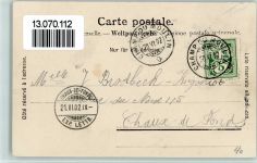 2149 Champ-du-Moulin 1902 - Hotel de la Truite,Famille Frasse,Verlag Timothee Jacot Nr. 136, gute Erhaltung AK