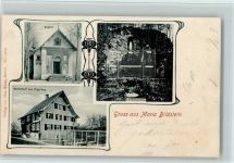 8717 Benken SG 1903 - Wirtschaft zum Pilgerweg, Kapelle, Lourdesgrotte,Verlag Roon Nr. 7705, gute Erhaltung AK