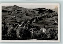 9621 Oberhelfenschwil 1930 - Teilansicht mit Kirche,Verlag Burghardt Nr.4005, gute Erhaltung AK.