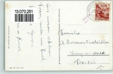 9621 Oberhelfenschwil 1930 - Teilansicht mit Kirche,Verlag Burghardt Nr.4005, gute Erhaltung AK.