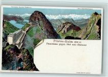 Kriens Gruss aus - Pilatus-Kulm, Verlag Schlumpf Serie Vierwaldstättersee, gute Erhaltung AK.