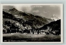 Les Haudères 1931 Teilansicht, Verlag Phototypie Nr. 7931, gute Erhaltung AK