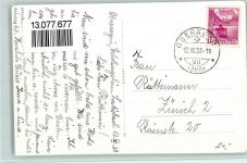 Oberägeri 1938 Teilansicht, gute Erhaltung AK