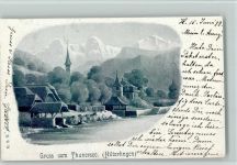 Hilterfingen 1899 Teilansicht am Thunersee, gute Erhaltung , kleine Stempelspur AK