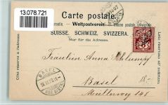 Hilterfingen 1899 Teilansicht am Thunersee, gute Erhaltung , kleine Stempelspur AK