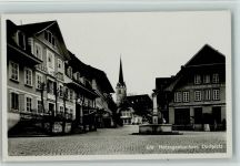 Herzogenbuchsee 1936 Hotel de Sulei, Dorfplatz , Brunnen, sehr gute Erhaltung AK