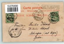 Uetliberg Gruss aus - Bergbahn, Verlag Müller & Trüb Nr. 130 - Flecken