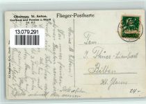 9413 Oberegg 1928 Foto AK Luftbild Astra-Aero , St. Anton , Gasthaus und Pension zum Rössli