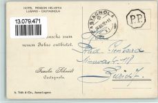 6976 Castagnola 1922 - Hotel Helvetia, Verlag Trüb & Cie - gute Erhaltung AK
