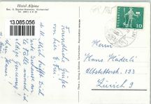 Tschiertschen 1955 Hotel Alpina
