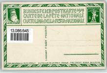 Für das Rote Kreuz - Ganzsache Erhaltung I AK Bundesfeier / Pro Patria Schweiz Lithographie / Künstlerkarte