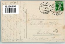 Unterägeri 1915 Vue generale mit Kirche , Verlag Guggenheim 8819 AK