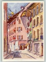 Biel VS 1942 Nr. 5079 Leo Bandschapp Künstlerkarte - sign Denise Lob 1942 - Trauter Winkel, sehr gute Erhaltung AK