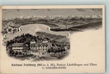 4448 Läufelfingen 1916 - Kurhaus Frohburg Station Läufelfingen und Olten